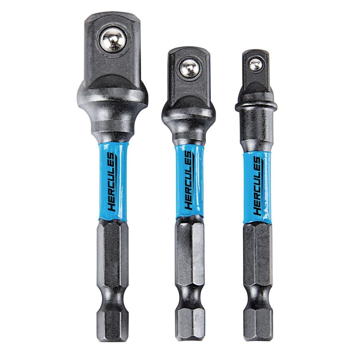 HERCULES Impact Rated Hex Shank Socket Driver Set, 3 Pack