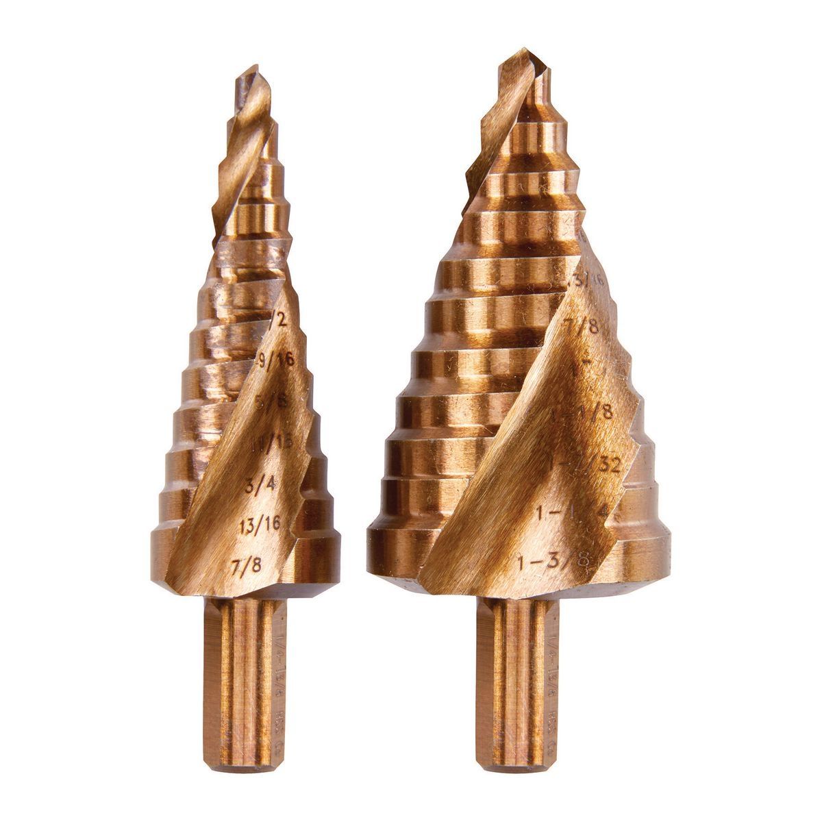 HERCULES Cobalt Steel Step Drill Bit Set, 2 Piece