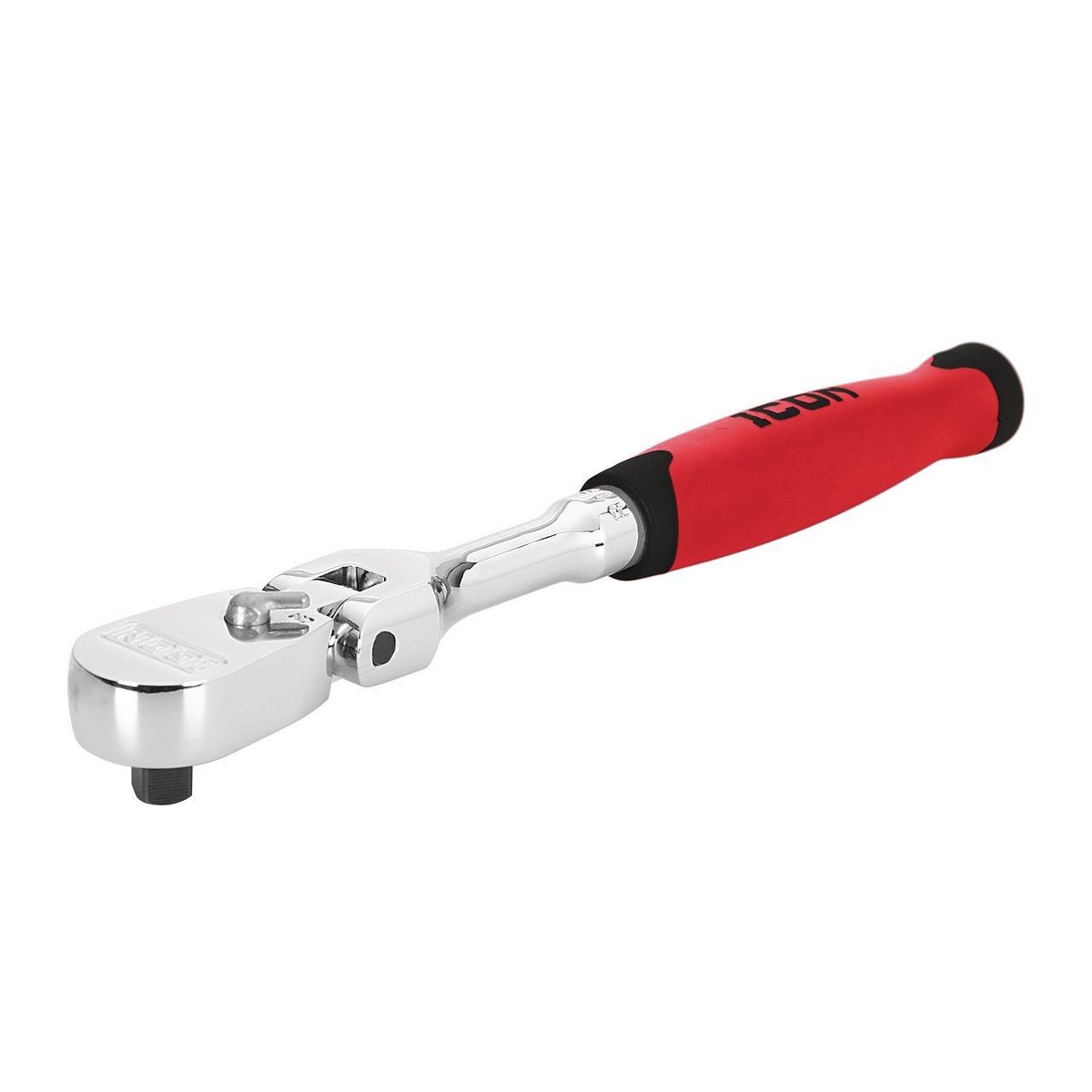 ICON 1/4 in. Drive Professional Flex Head Ratchet with Comfort Grip