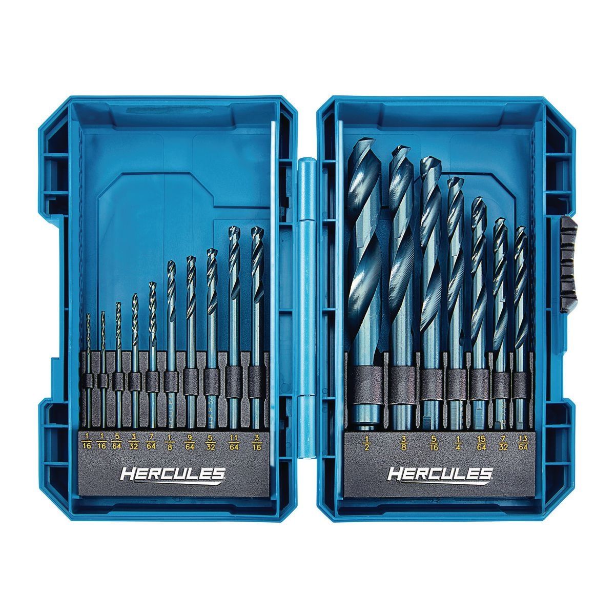 HERCULES Black Oxide Drill Bit Set, 17 Piece