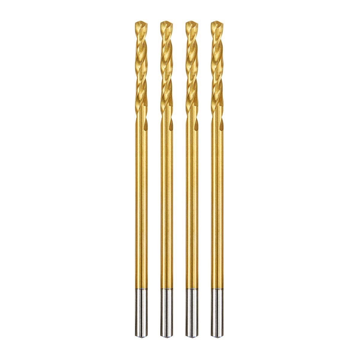 BAUER 7/64 in. Titanium Drill Bit Set, 4 Piece