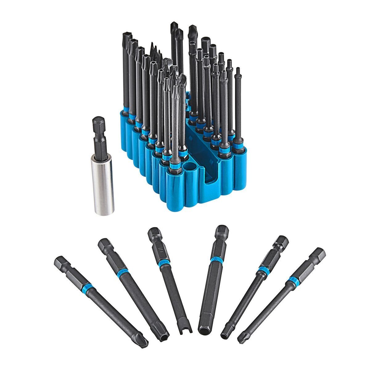 HERCULES 3 in. Impact Rated Black Oxide Security Bit Set, 33 Piece