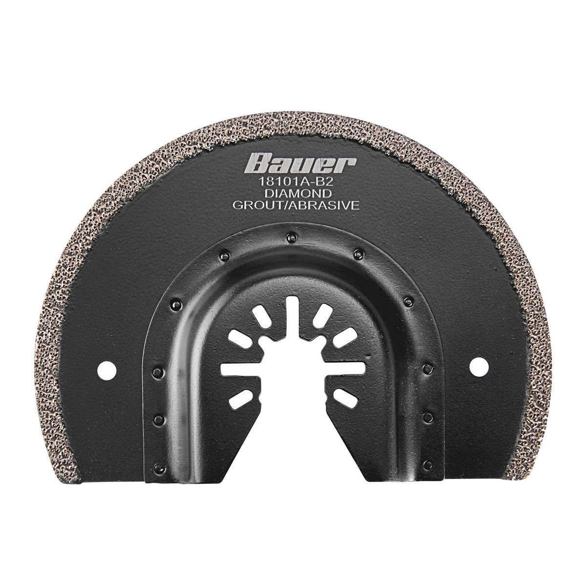 BAUER 3-5/8 in. Diamond Grit Half Moon Cutting Blade for Oscillating Multi-Tools