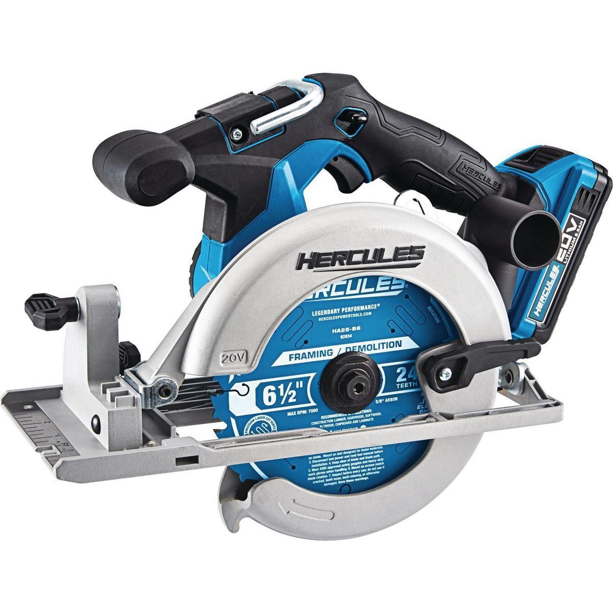 HERCULES 20V Cordless 6-1/2 in. Circular Saw - Tool Only