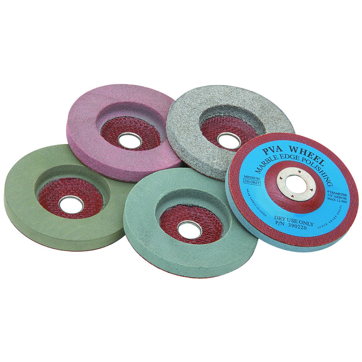 WARRIOR 5 Piece 4" Polishing Wheel Set