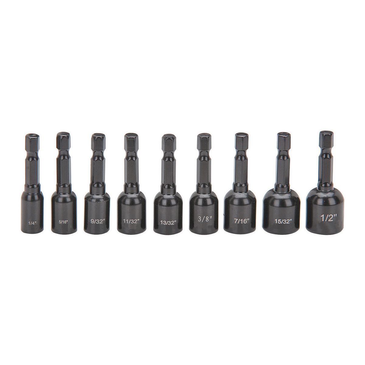 WARRIOR 9 Piece Magnetic Quick Release Nutsetter Set