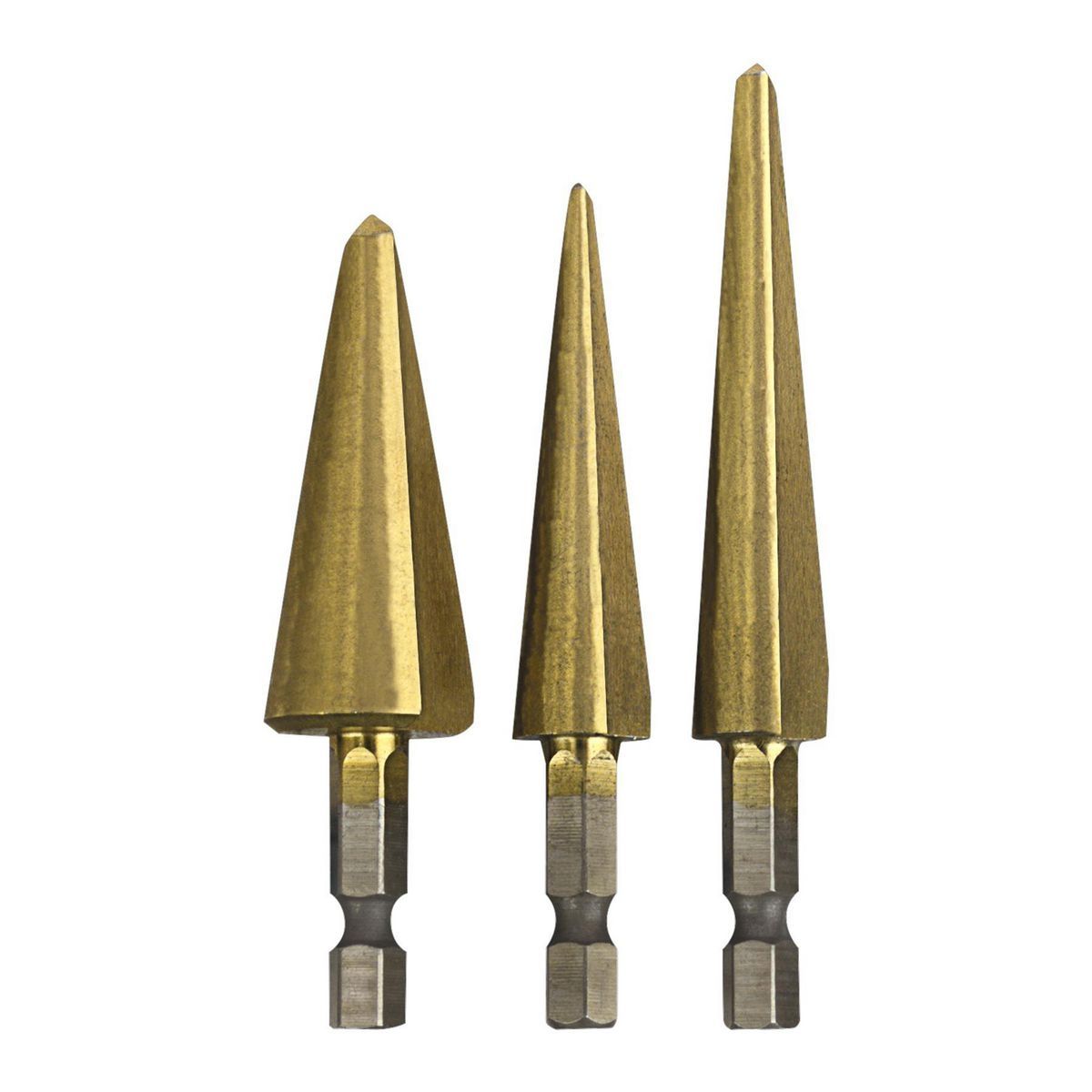 DRILL MASTER 3 Piece Stepless Drill Bits