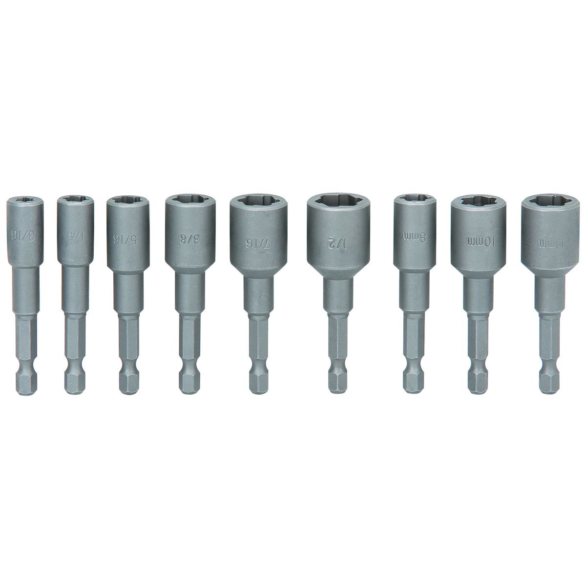 PITTSBURGH 1/4 in. Drive Nut and Bolt Extractor Set, 9 Piece