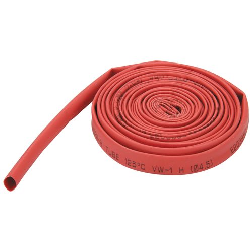 CHICAGO ELECTRIC 11/64 in. x 8 ft. Red Heat Shrink Tubing