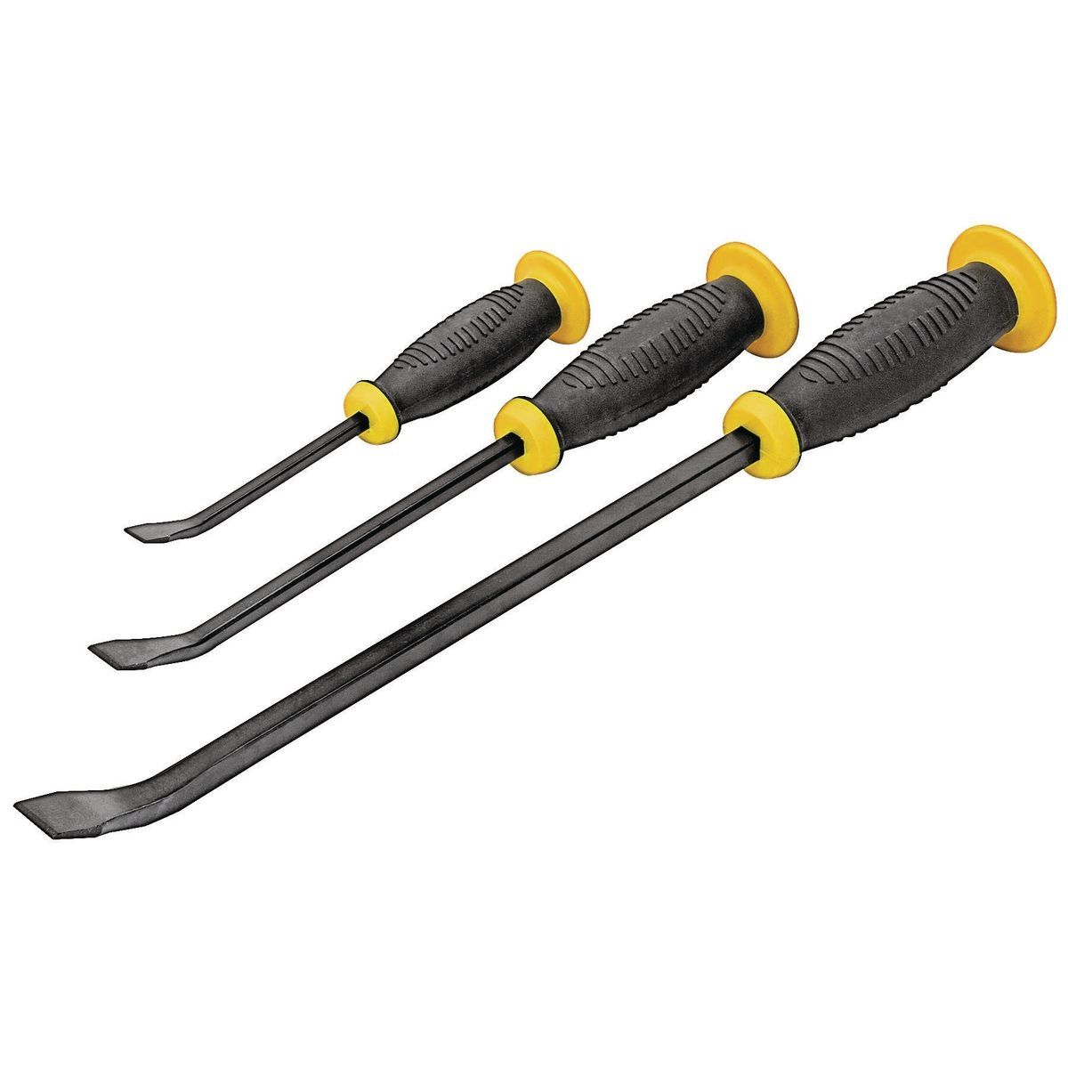 PITTSBURGH 3 Piece Pry Bar w/Hand Grips Set