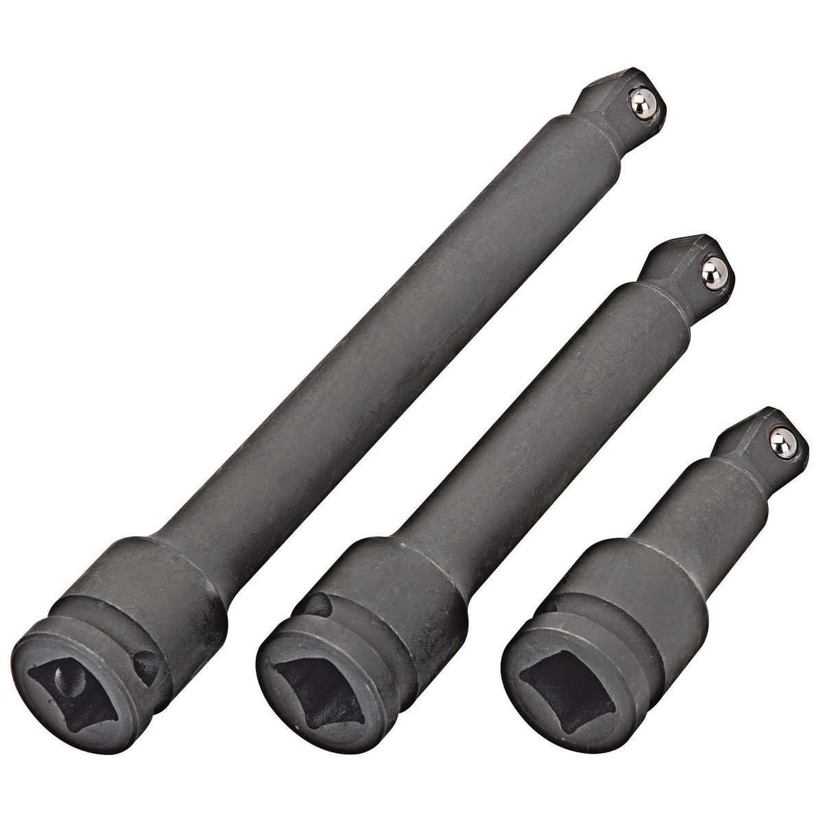 PITTSBURGH PRO 3 Piece 1/2" Drive Impact Wobble Socket Extension Set