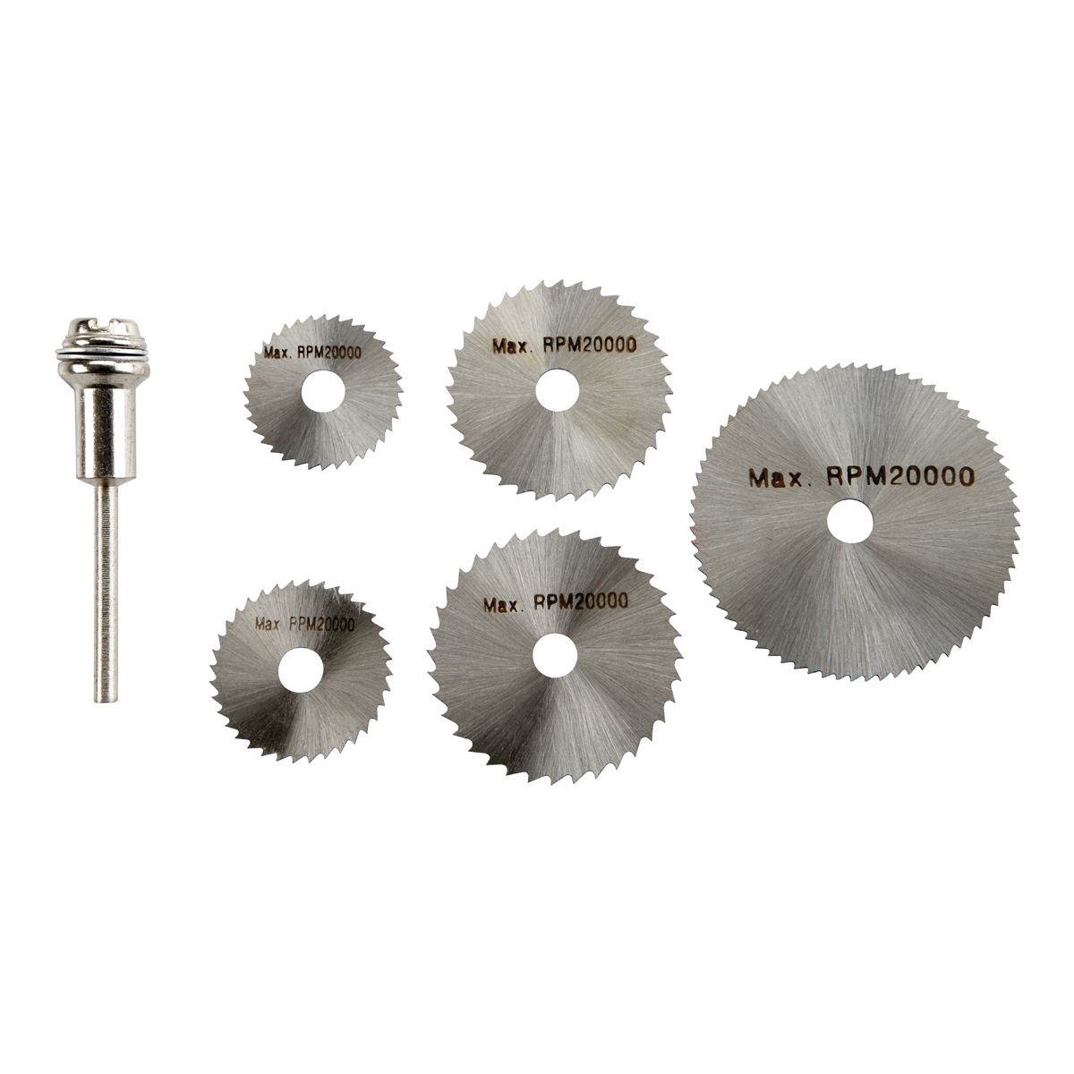 CHICAGO ELECTRIC POWER TOOLS 6 Piece HSS Saw Blade with Mandrel Set