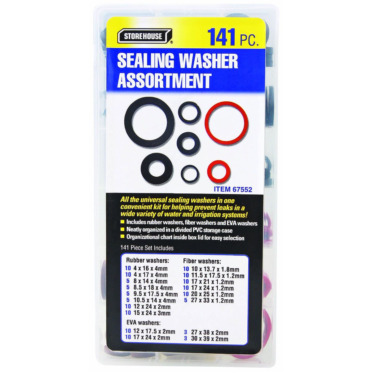 STOREHOUSE 141 Piece Washer/Seal Assortment