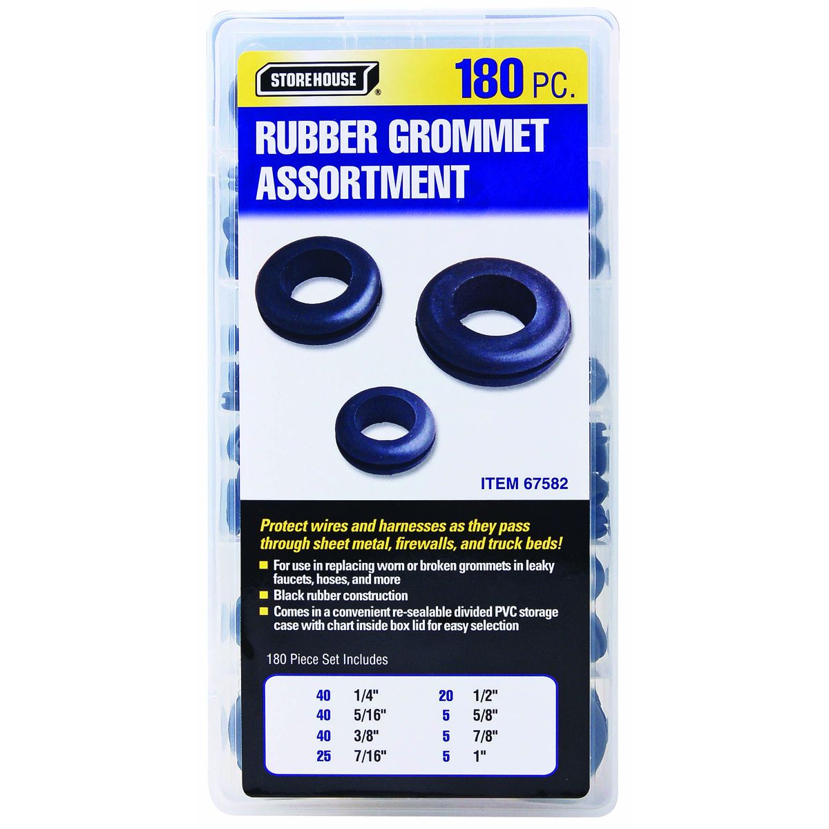 STOREHOUSE 180 Piece Harness Grommet Set