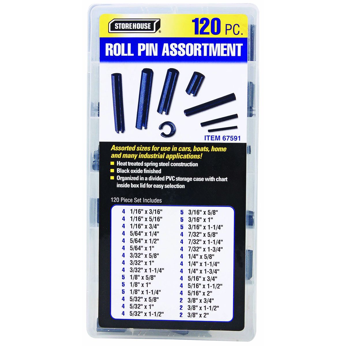 STOREHOUSE 120 Piece Roll Pin Storehouse