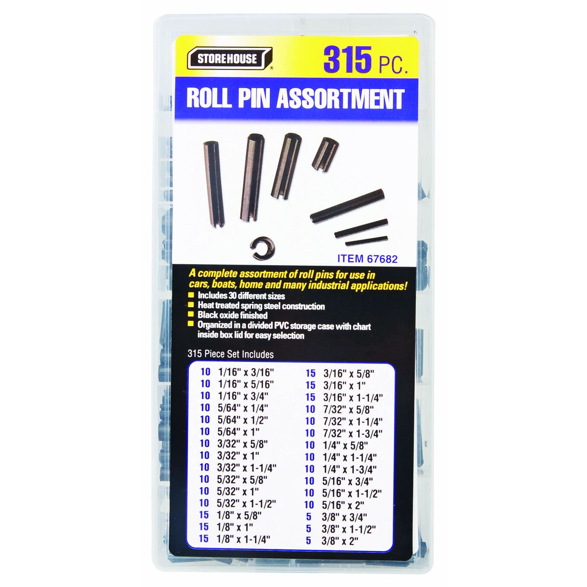 STOREHOUSE 315 Piece Roll Pin Assortment