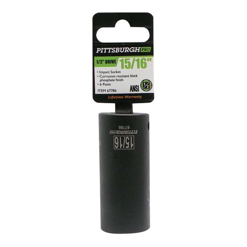 PITTSBURGH PRO 1/2 in. Drive 15/16 in. Deep Impact Socket