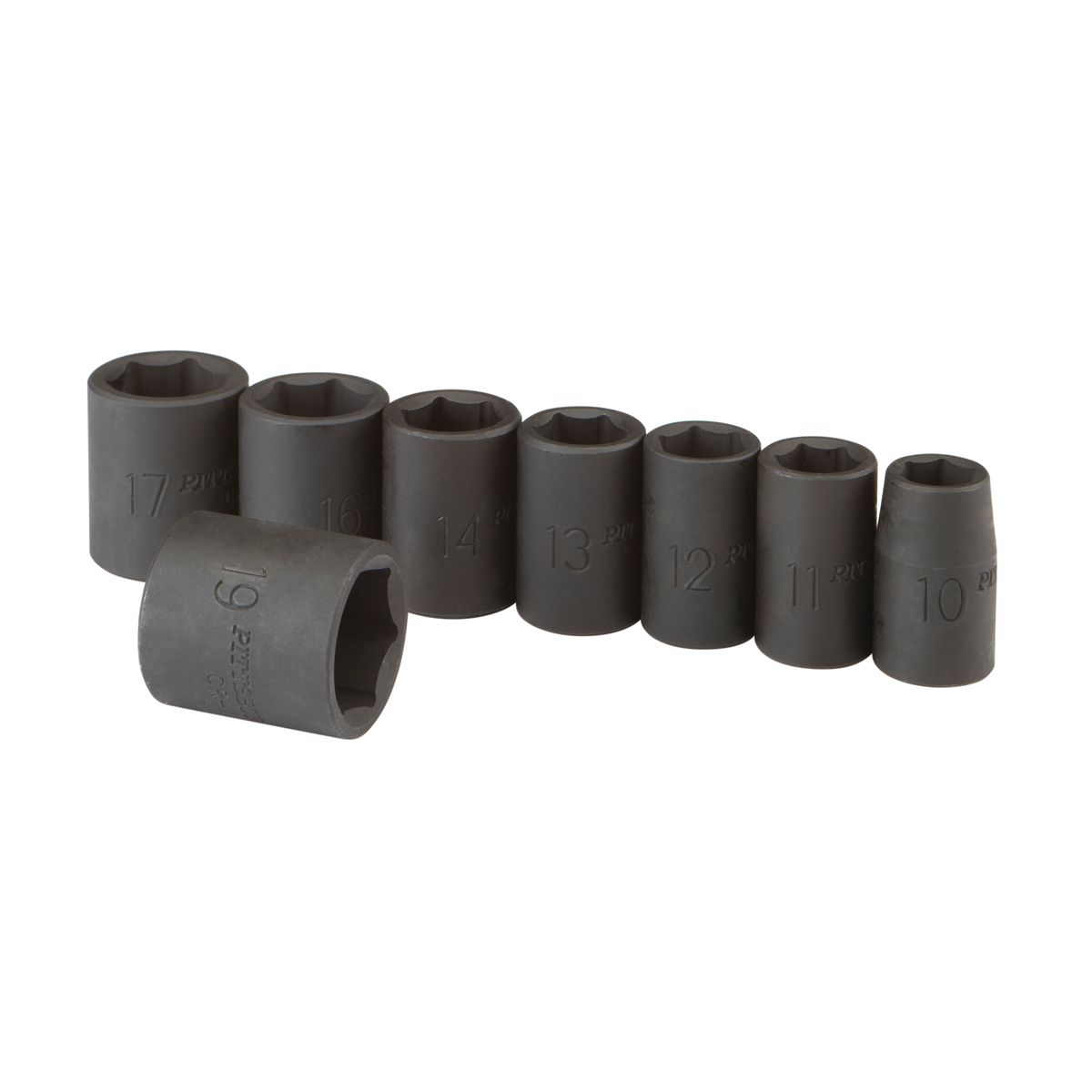 PITTSBURGH 3/8 in. Drive Metric Impact Socket Set, 8 Piece