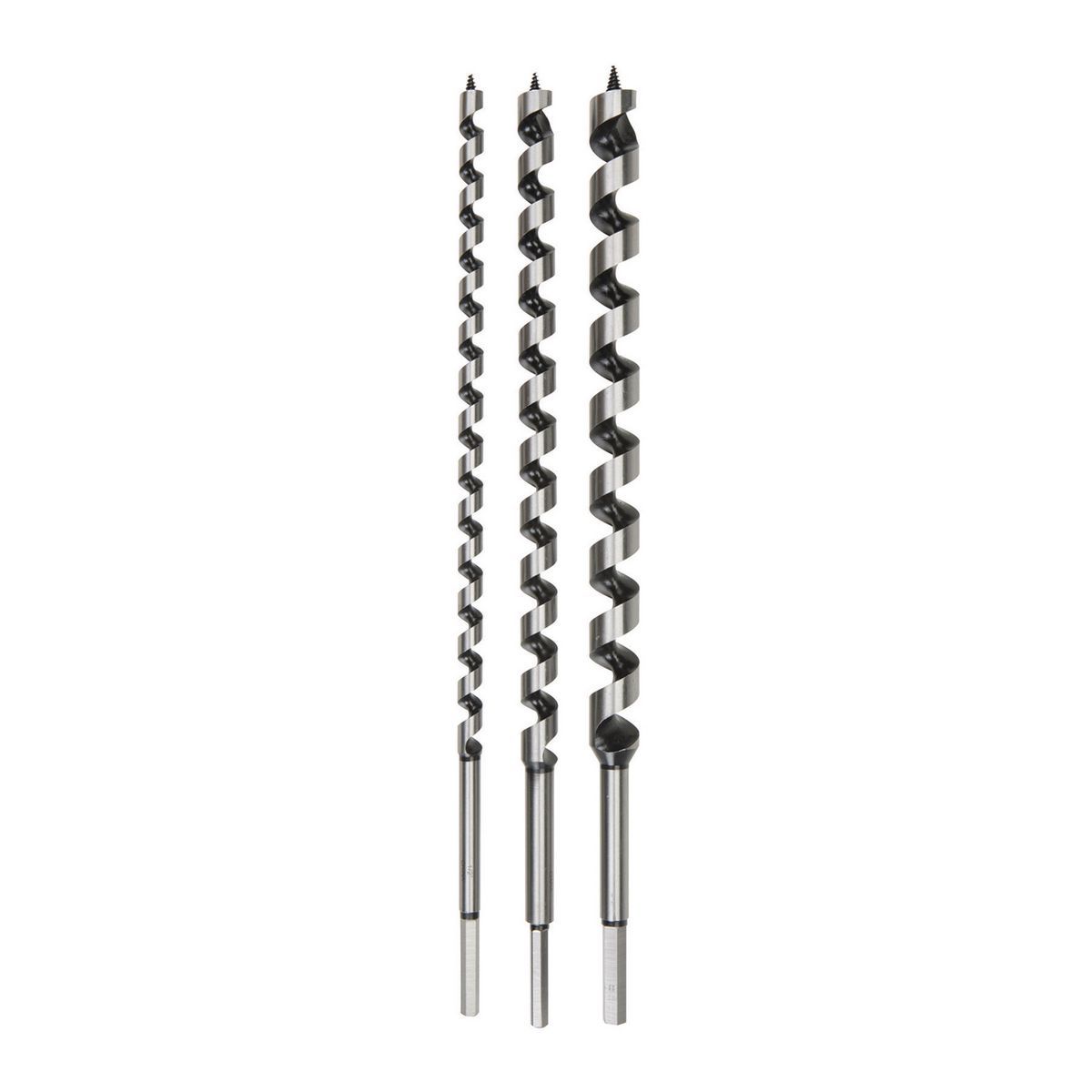 WARRIOR 18 in. Ship Auger Bit Set, 3 Piece