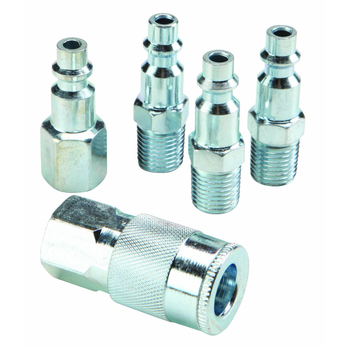 CENTRAL PNEUMATIC Industrial Quick Coupler and Plug Set, 5 Piece