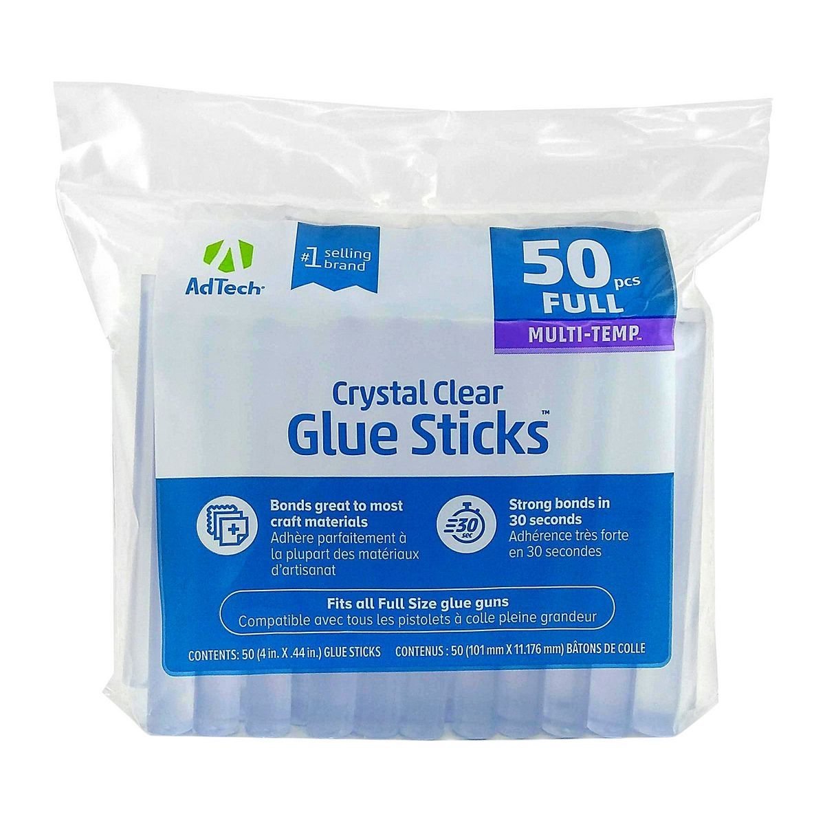 AD TECH 50 Piece MultiTemp? Full Size Glue Sticks