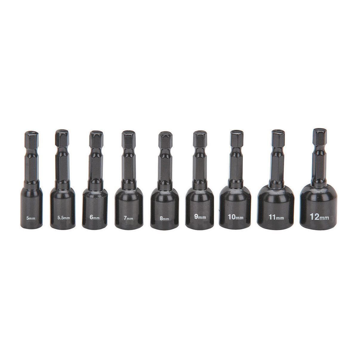 WARRIOR Quick Release Magnetic Metric Nut Setter Set, 9 Piece