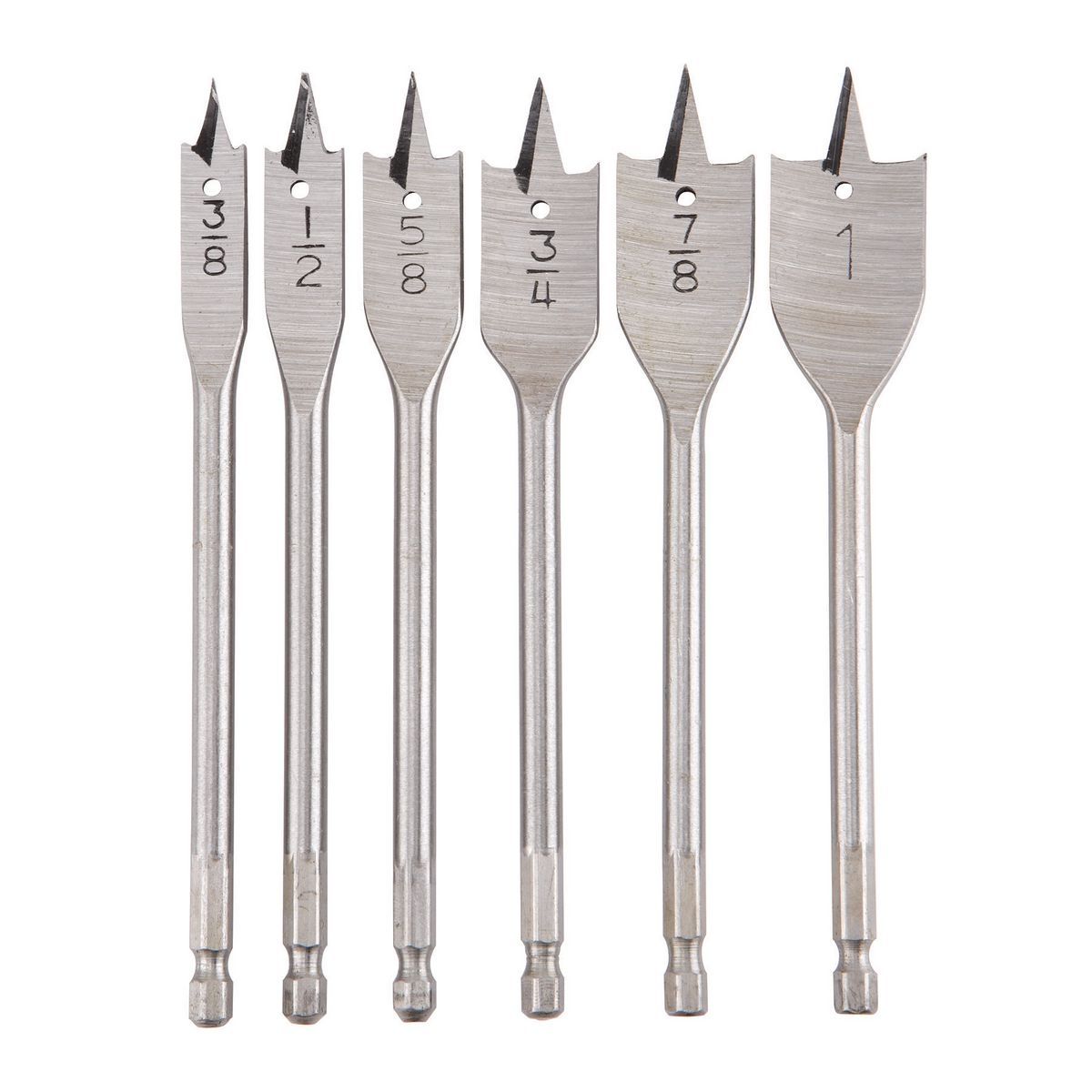 WARRIOR Spade Bit Set, 6 Piece