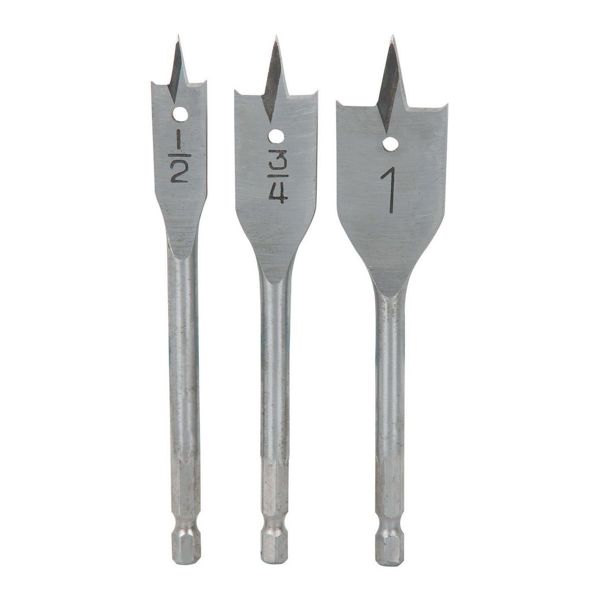 WARRIOR Steel Stubby Spade Bit Set, 3 Piece