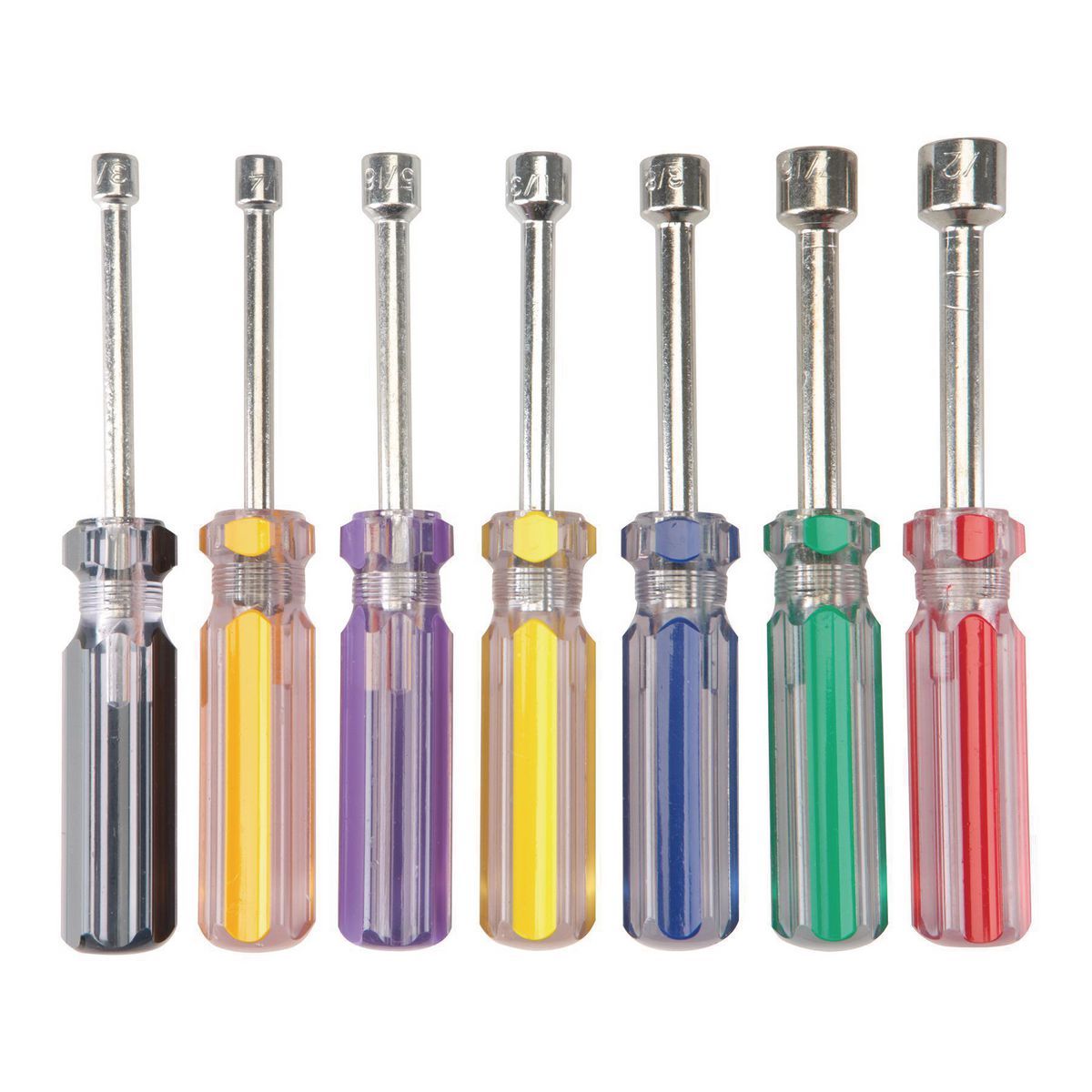 PITTSBURGH SAE Nut Driver Set, 7 Piece