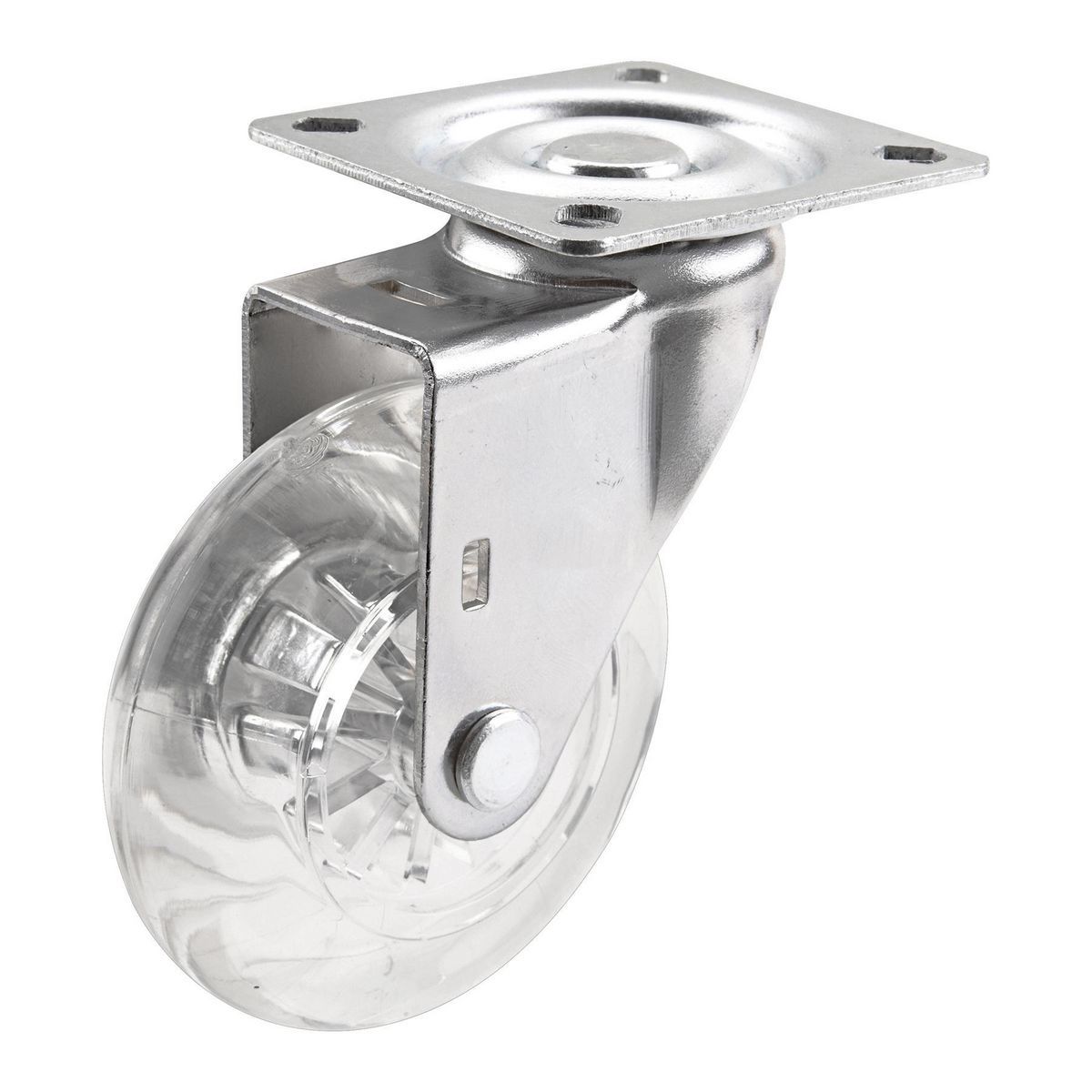 HAUL-MASTER 3 in. Clear Polyurethane Light Duty Swivel Caster