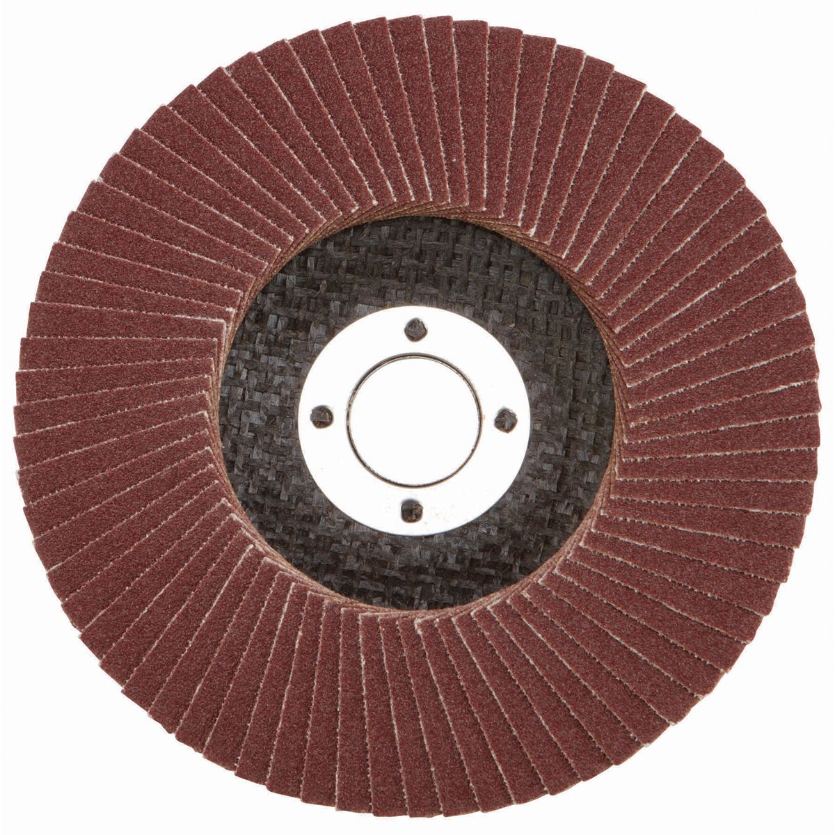 WARRIOR 4 in. x 5/8 in. 120-Grit Type 27 Flap Disc with Fiberglass Backing and Aluminum oxide Grain