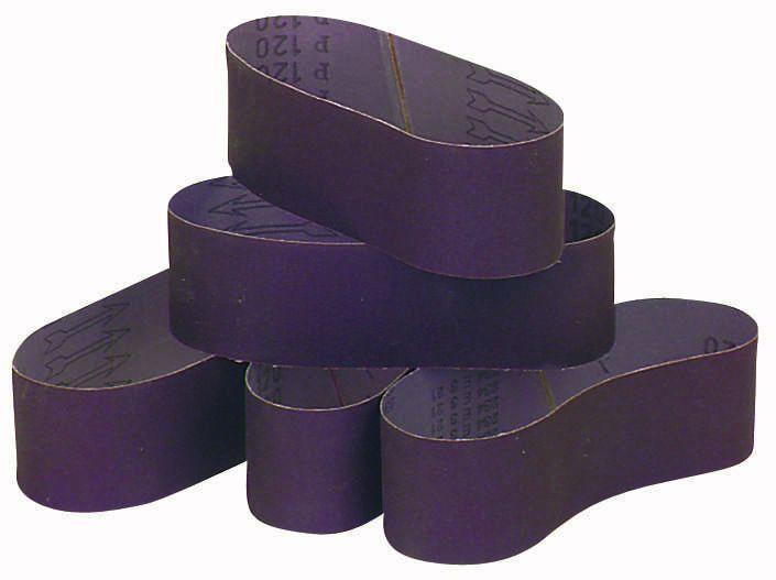 WARRIOR 6 in. x 48 in., 80 Grit Sanding Belts, 5 Pack