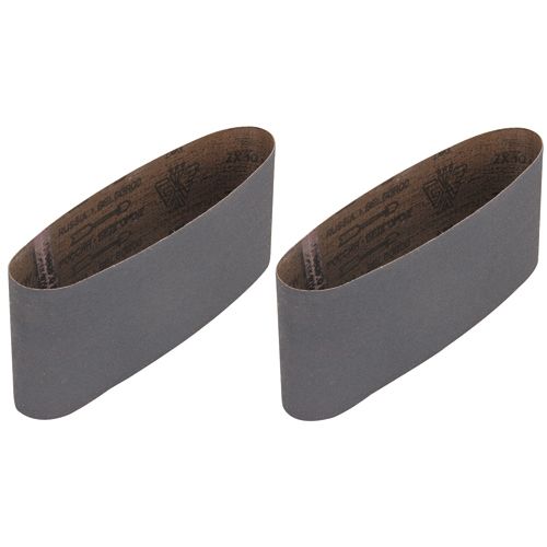 WARRIOR 4 in. x 24 in. 80 Grit Zirc Sanding Belt, 2 Pack