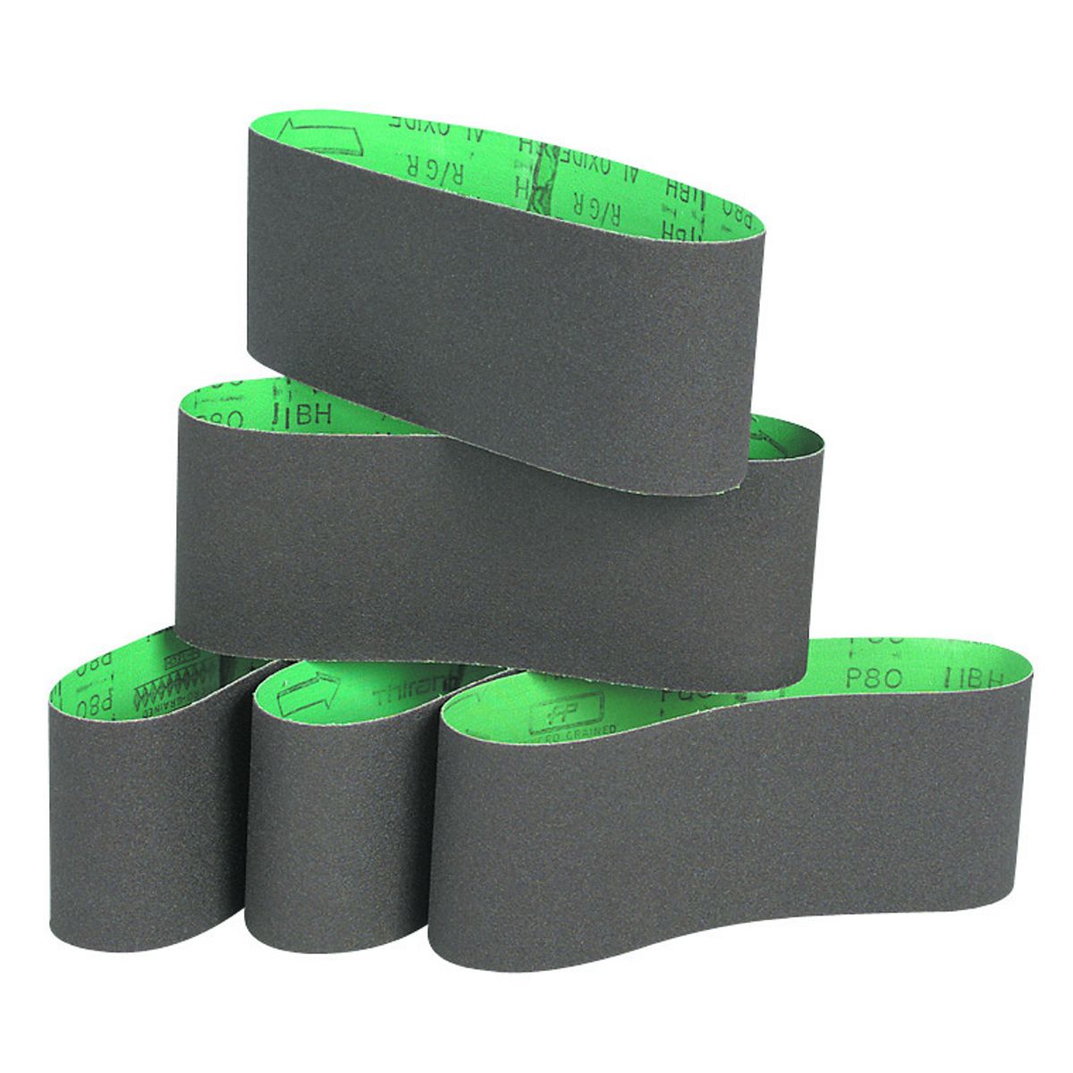 WARRIOR 3 in. x 18 in. 120 Grit Sanding Belt, 5 Pack