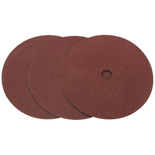 WARRIOR 7 in. 80 Grit Resin Fiber Sanding Discs, 3 Pack