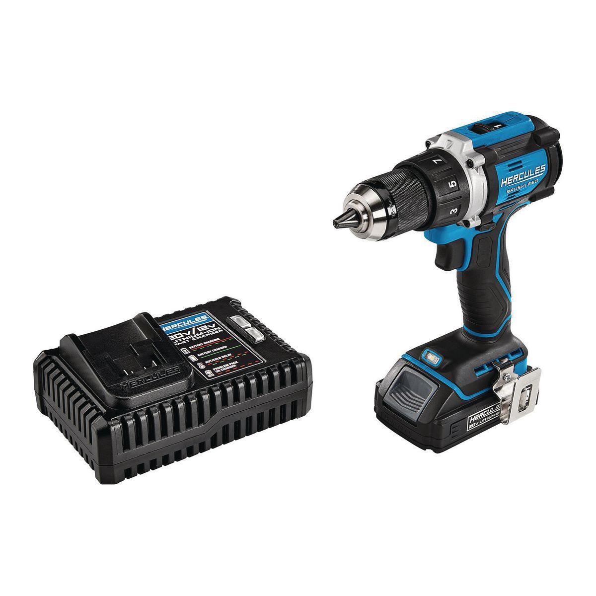 HERCULES 20V Brushless Cordless 1/2 in. Drill/Driver Kit