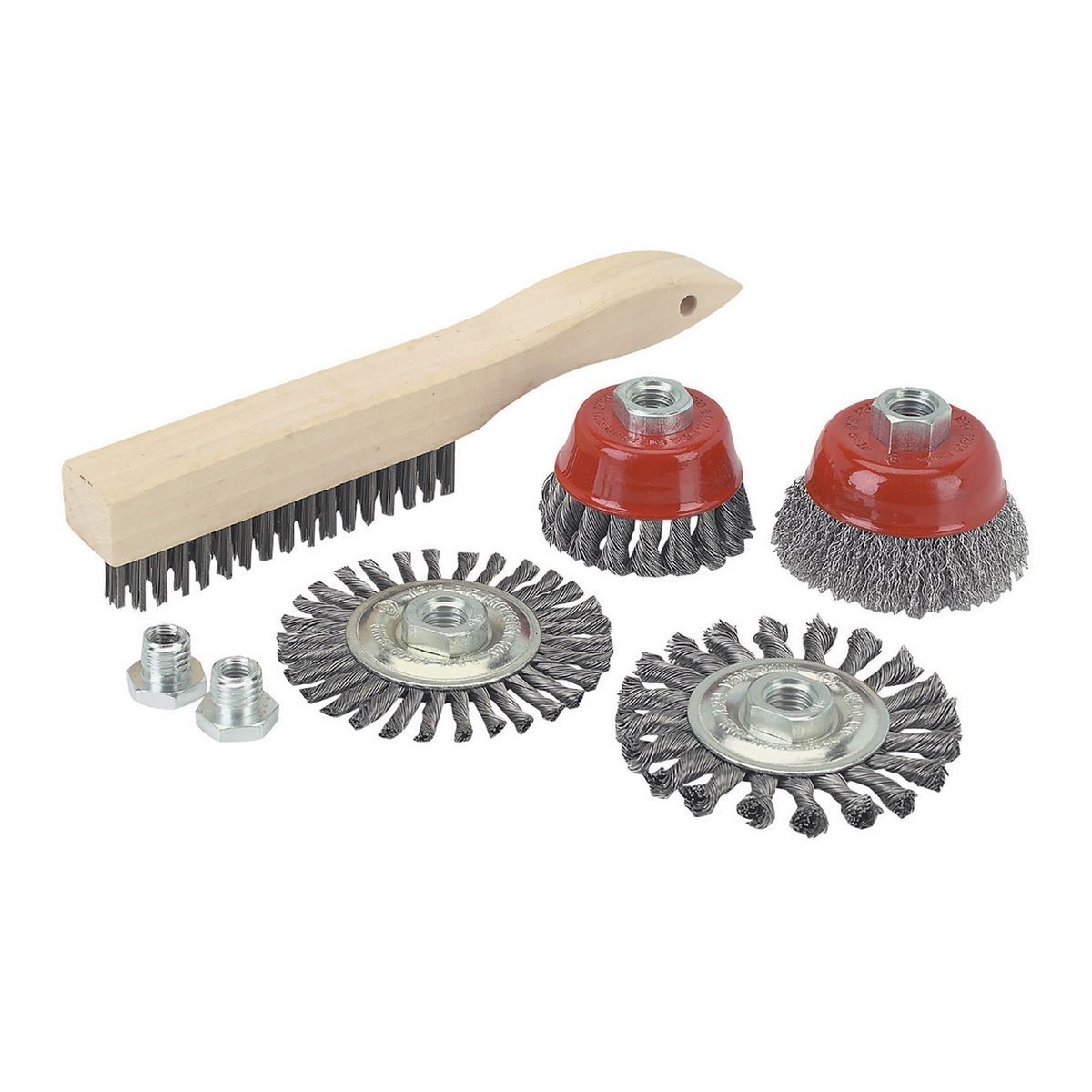 WARRIOR 7 Piece Grinder Brush Kit