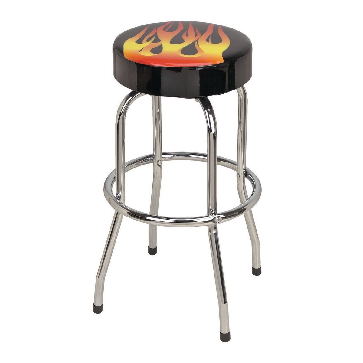 PITTSBURGH AUTOMOTIVE Flame Design Bar/Counter Swivel Stool