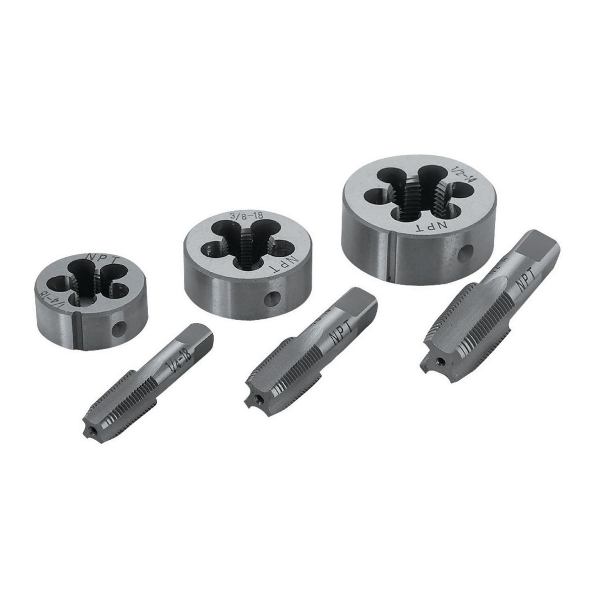 PITTSBURGH 6 Piece Pipe Tap & Die Set