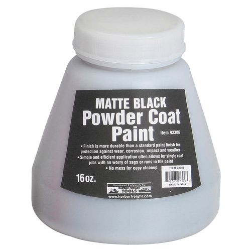 HOTCOAT 16 Oz. Powder Coat Paint, Matte Black