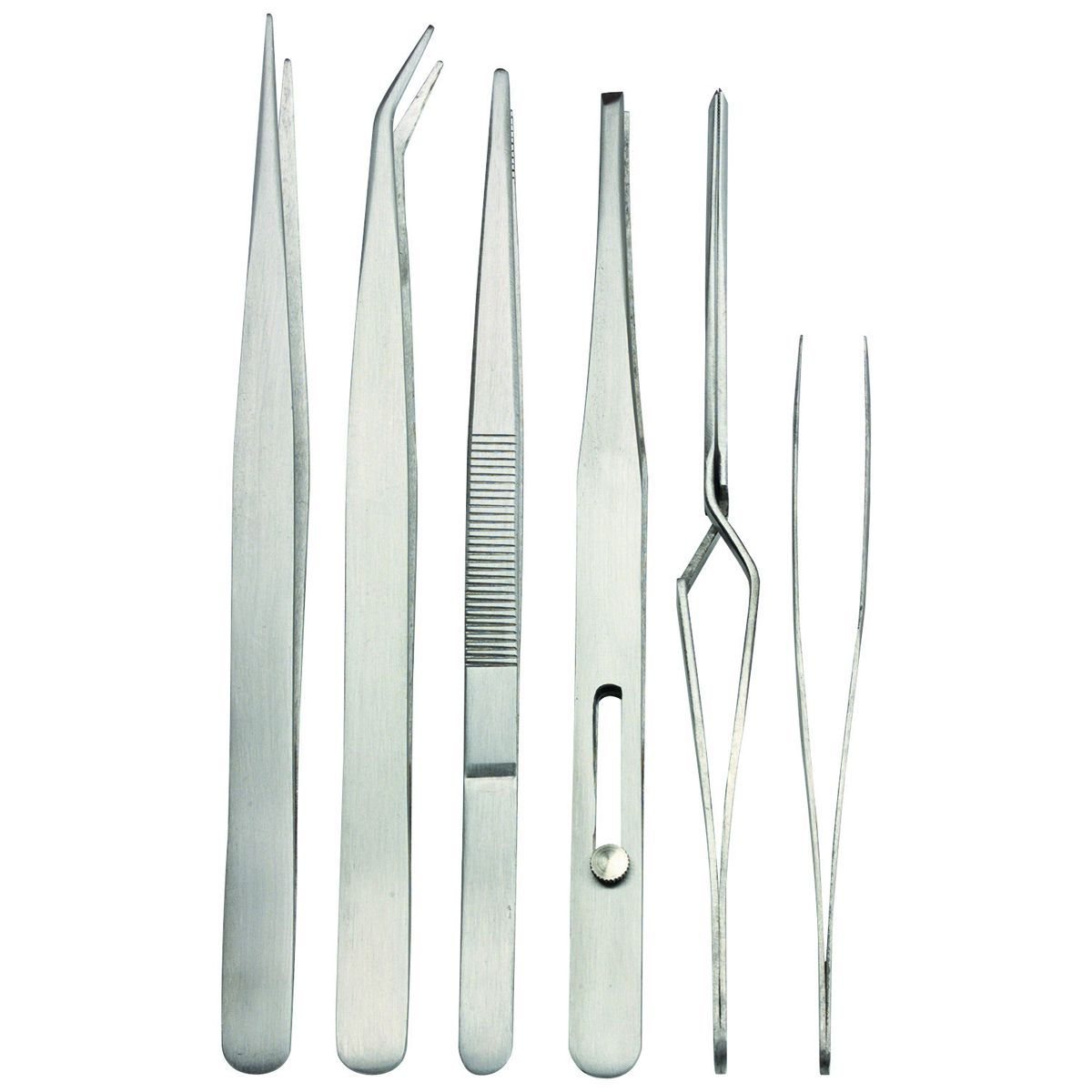 HFT 6 Pc Fine Point Tweezers Set