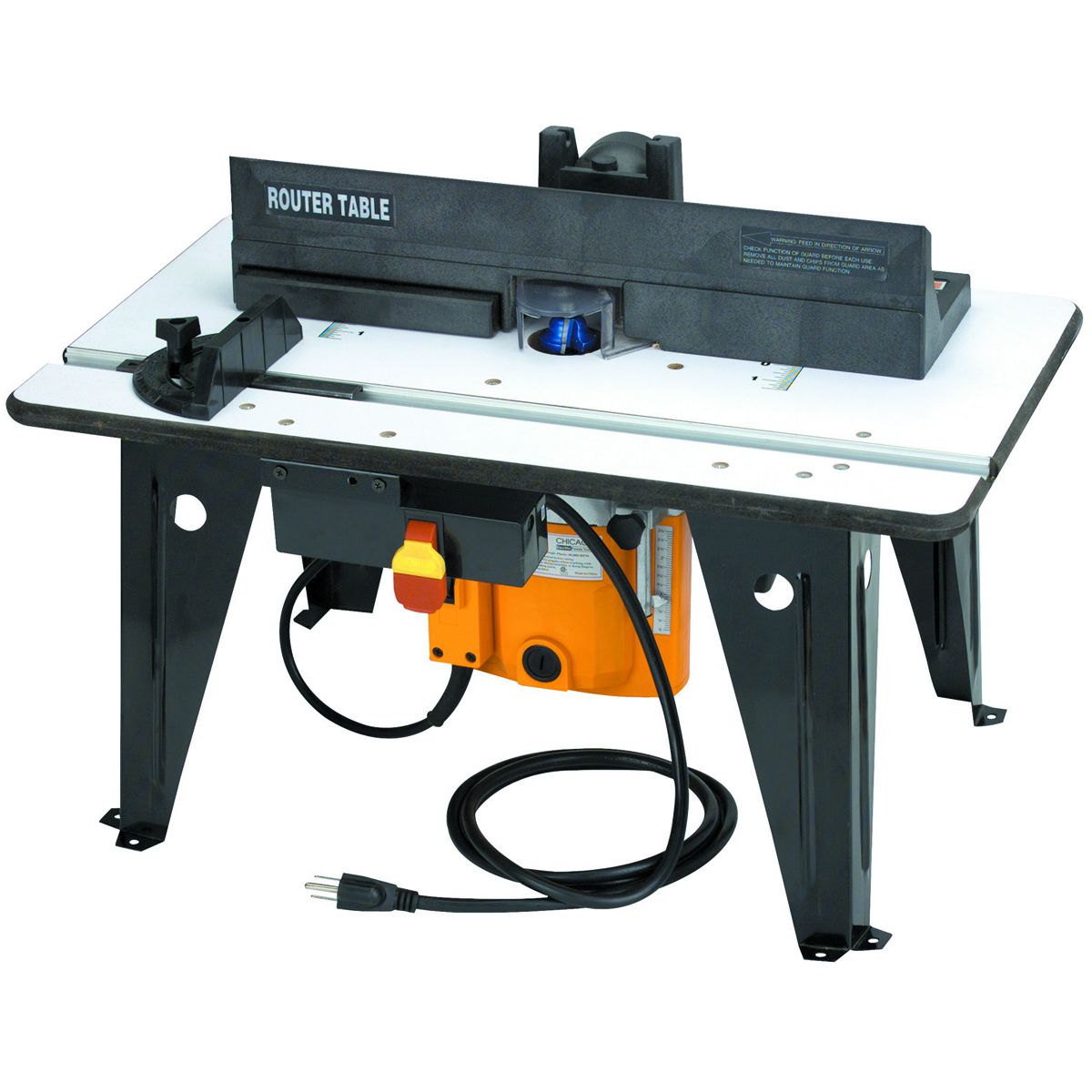 CHICAGO ELECTRIC POWER TOOLS Benchtop Router Table with 1-3/4 HP Router