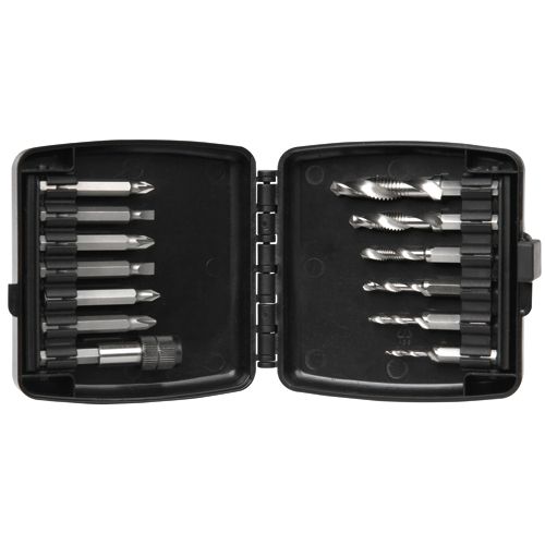 DRILL MASTER SAE Drill/Tap/Deburr Bit Set, 13 Piece