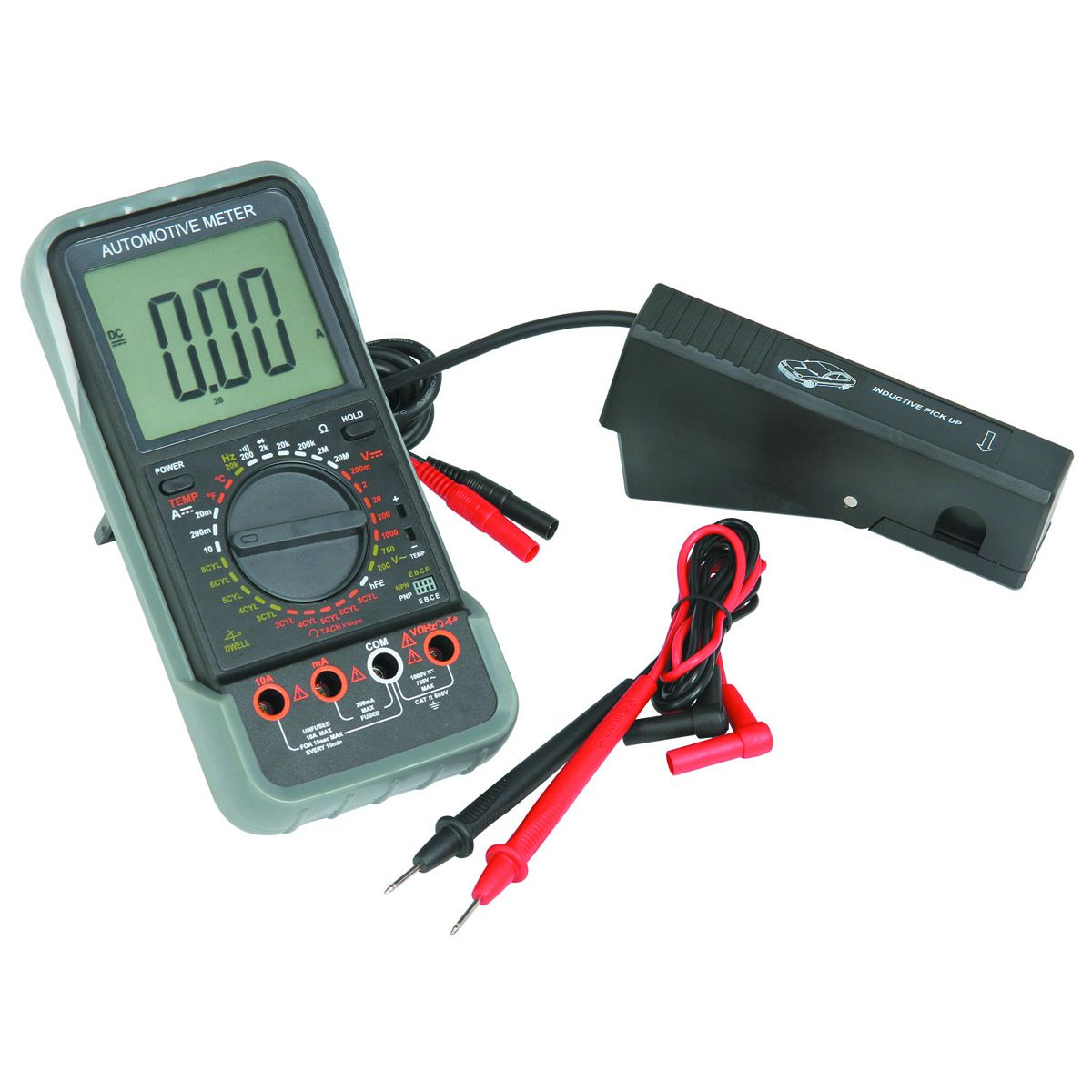 CEN-TECH LCD Automotive Multimeter with Tachometer Kit