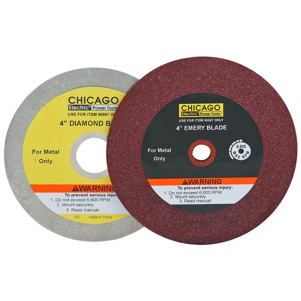 CHICAGO ELECTRIC POWER TOOLS Replacement Wheels for the 120 Volt Circular Saw Blade Sharpener