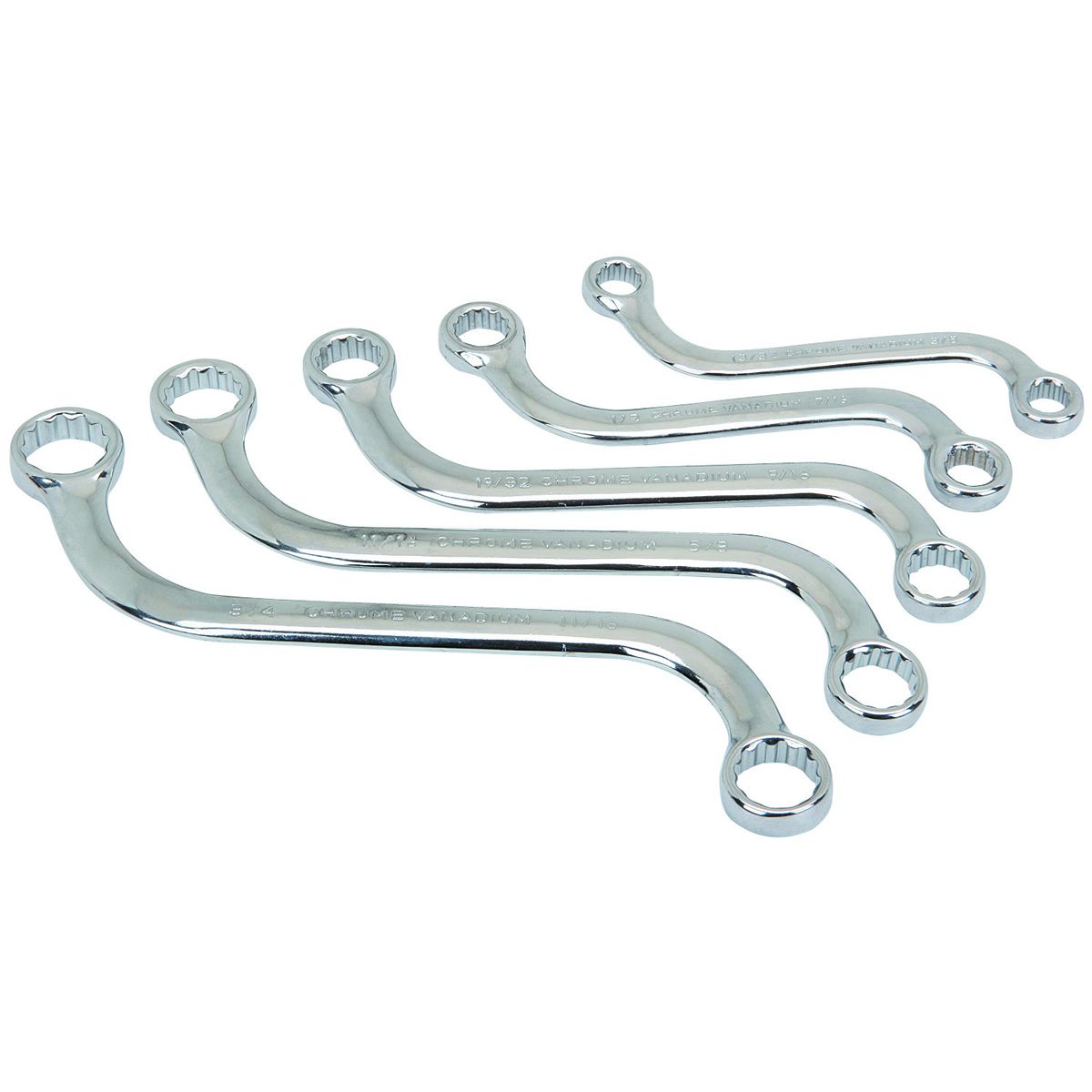 PITTSBURGH 5 Piece SAE S-Type Wrench Set