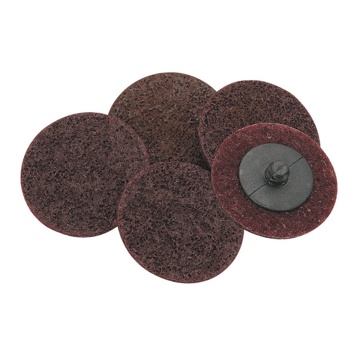 WARRIOR 2 in. Medium Grade Fiber Surface Conditioning Discs, 5 Pack